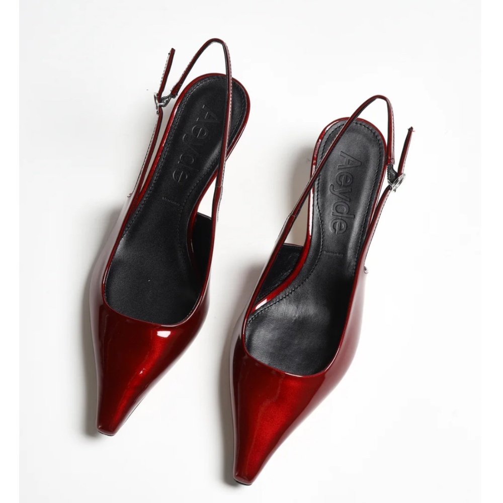 💎 AEYDE 💎  Catrina pumps Rouge High Gloss 38 EU/7 US